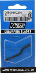 Noga - 1/8" Max Head Diam Countersink Blade - High Speed Steel, Right Handed Blade, Compatible with NogaGrip-1 Handle, RotoDrive Holder, for Hole Inner Surface & Outer Edge - Makers Industrial Supply