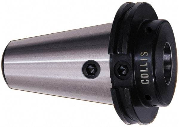 Collis Tool - CAT50 Taper Shank 1/2" Hole End Mill Holder/Adapter - 2-3/4" Nose Diam, 1-3/8" Projection, 1-8 Drawbar - Exact Industrial Supply