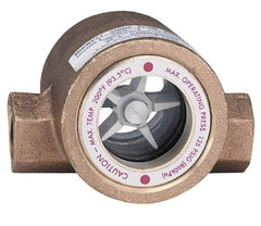 Dwyer - 2 Inch, Bronze Body Sight Flow Indicator - 125 Max psi, 5-1/2 Inch Overall Length, 200°F - Makers Industrial Supply