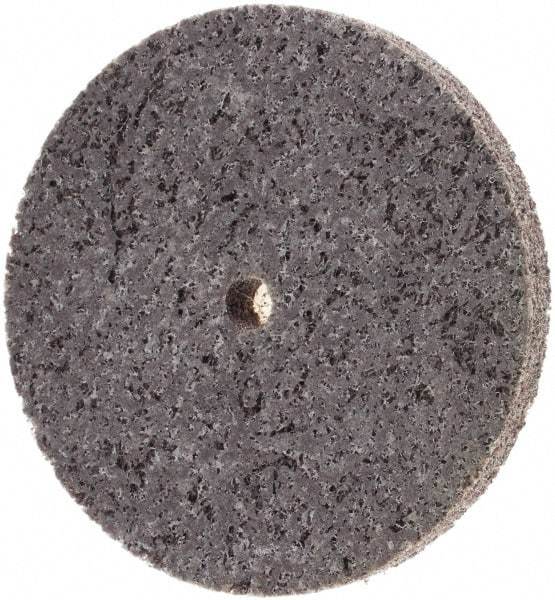 Standard Abrasives - 3" Diam, 1/4" Face Width, 1/4" Center Hole, Medium Grade, Aluminum Oxide Deburring Wheel - Unitized, Extra Hard Grade - Makers Industrial Supply