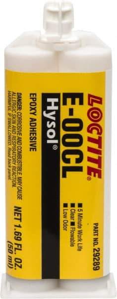 Loctite - 50 mL Cartridge Two Part Epoxy - 20 min Working Time, Series E-00CL - Makers Industrial Supply