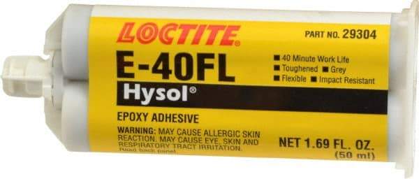 Loctite - 50 mL Cartridge Two Part Epoxy - 40 min Working Time, Series E-40FL - Makers Industrial Supply