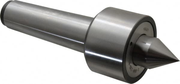 Riten - MT5 Taper Shank, 3-1/16" Head Diam 9,000 Lb Capacity Live Center - 5,000 Max RPM, 2-3/32" Head Length, 1-3/8" Point Diam, 1-13/16" Point Len, 2,800 Lb Max Workpc, 10-7/8" OAL, 2" Long Tip, Standard Point - Makers Industrial Supply