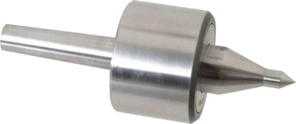 Riten - MT2 Taper Shank, 2-3/8" Head Diam 4,480 Lb Capacity Live Center - 4,000 Max RPM, 1-3/4" Head Length, 3/8" Point Diam, 1-7/8" Point Len, 310 Lb Max Workpc, 6-7/16" OAL, 5/8" Long Tip, Long Point - Makers Industrial Supply