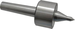 Riten - MT4 Taper Shank, 3" Head Diam 6,000 Lb Capacity Live Center - 4,000 Max RPM, 1-31/32" Head Length, 1/2" Point Diam, 2.2188" Point Len, 1,100 Lb Max Workpc, 8-5/8" OAL, 13/16" Long Tip, Long Point - Makers Industrial Supply