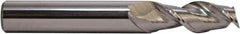 M.A. Ford - 1/4", 2" LOC, 1/4" Shank Diam, 4" OAL, 2 Flute, Solid Carbide Square End Mill - Single End, Uncoated, 37° Helix, Centercutting, Right Hand Cut, Right Hand Flute, Series 136 - Makers Industrial Supply