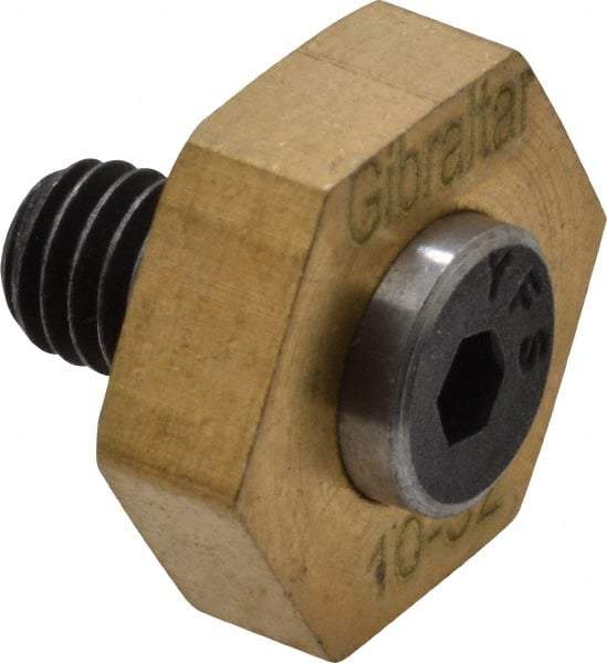 Gibraltar - 1/2" Hex, 10-32 Stud Thread, Symmetrical Hex Clamp - 0.11" Hex Height, 11/32" Thread Length, 10 Clamps - Makers Industrial Supply