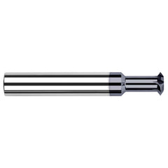 Harvey Tool - 1/2° 1/2" Cut Diam, 0.325" Cut Width, 1/2" Shank, Solid Carbide Double-Angle Cutter - Exact Industrial Supply