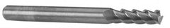 M.A. Ford - 0.5512", 30mm LOC, 14mm Shank Diam, 89mm OAL, 3 Flute, Solid Carbide Square End Mill - Single End, Uncoated, Spiral Flute, 53° Helix, Centercutting, Right Hand Cut, Right Hand Flute, Series 112 - Makers Industrial Supply