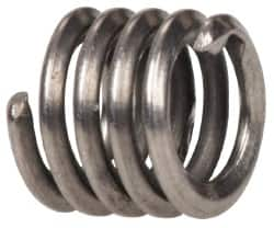 Heli-Coil - #4-40 UNC, 0.168" OAL, Free Running Helical Insert - 4-3/4 Free Coils, Tangless, 304 Stainless Steel, Bright Finish, 1-1/2D Insert Length - Makers Industrial Supply