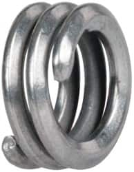 Heli-Coil - #6-32 UNC, 0.138" OAL, Free Running Helical Insert - 2-3/4 Free Coils, Tangless, 304 Stainless Steel, Bright Finish, 1D Insert Length - Makers Industrial Supply