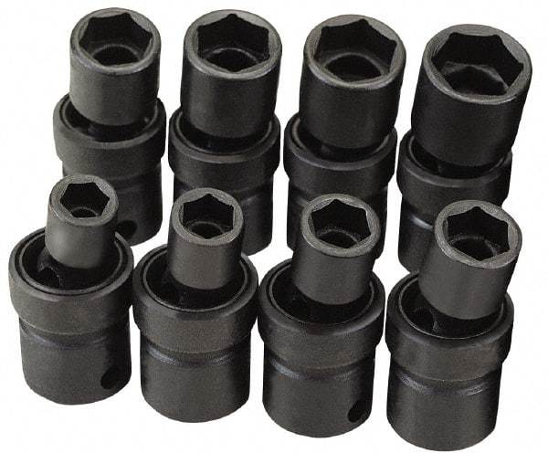 SK - 3/8" Drive 3/4" Standard Universal Impact Socket - 6 Points, 2-3/8" OAL - Makers Industrial Supply