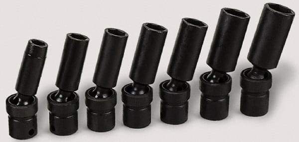 SK - 3/8" Drive 3/8" Deep Universal Impact Socket - 6 Points, 3-1/8" OAL - Makers Industrial Supply