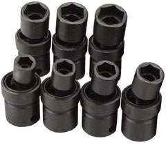 SK - 3/8" Drive 17mm Standard Universal Impact Socket - 6 Points, 2-21/64" OAL - Makers Industrial Supply