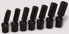 SK - 3/8" Drive 19mm Deep Universal Impact Socket - 6 Points, 3-3/8" OAL - Makers Industrial Supply