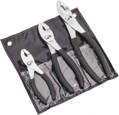 Value Collection - 3 Piece Slip Joint Plier Set - Comes in Plastic Pouch - Makers Industrial Supply