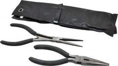 Value Collection - 2 Piece Needle Nose Plier Set - Comes in Plastic Pouch - Makers Industrial Supply