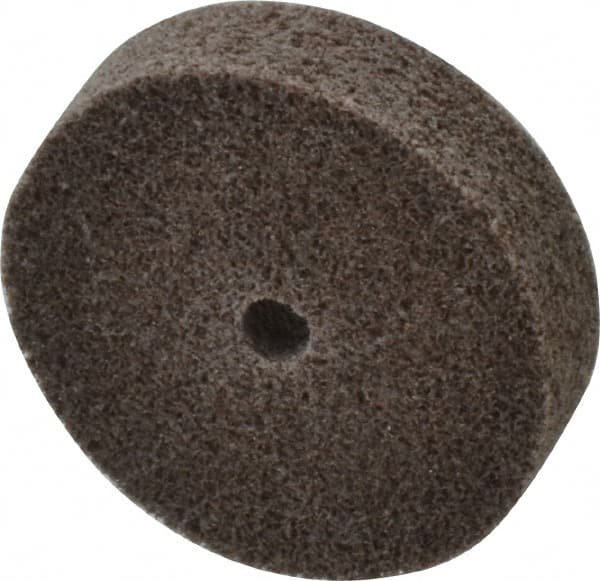 3M - 2" Diam, 1/2" Face Width, 1/4" Center Hole, Medium Grade, Aluminum Oxide Deburring Wheel - Unitized, Hard Density 7 Grade, 22,100 RPM - Makers Industrial Supply