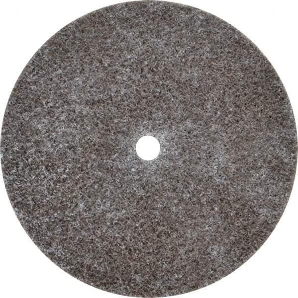 3M - 3" Diam, 1/8" Face Width, 1/4" Center Hole, Medium Grade, Aluminum Oxide Deburring Wheel - Unitized, Hard Density 7 Grade, 18,100 RPM - Makers Industrial Supply