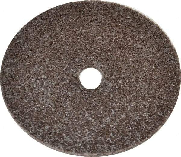 3M - 3" Diam, 1/8" Face Width, 3/8" Center Hole, Medium Grade, Aluminum Oxide Deburring Wheel - Unitized, Hard Density 7 Grade, 18,100 RPM - Makers Industrial Supply