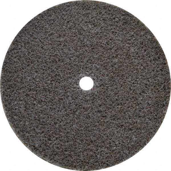 3M - 3" Diam, 1/4" Face Width, 1/4" Center Hole, Medium Grade, Aluminum Oxide Deburring Wheel - Unitized, Hard Density 7 Grade, 18,100 RPM - Makers Industrial Supply