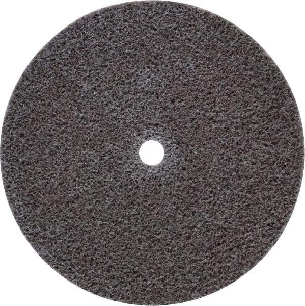 3M - 3" Diam, 1/2" Face Width, 1/4" Center Hole, Fine Grade, Aluminum Oxide Deburring Wheel - Unitized, Medium Density 5 Grade, 15,100 RPM - Makers Industrial Supply