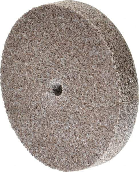 3M - 3" Diam, 1/2" Face Width, 1/4" Center Hole, Medium Grade, Aluminum Oxide Deburring Wheel - Unitized, Hard Density 7 Grade, 15,100 RPM - Makers Industrial Supply