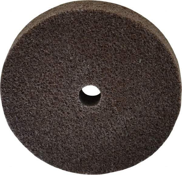 3M - 3" Diam, 1/2" Face Width, 3/8" Center Hole, Medium Grade, Aluminum Oxide Deburring Wheel - Unitized, Hard Density 7 Grade, 15,100 RPM - Makers Industrial Supply