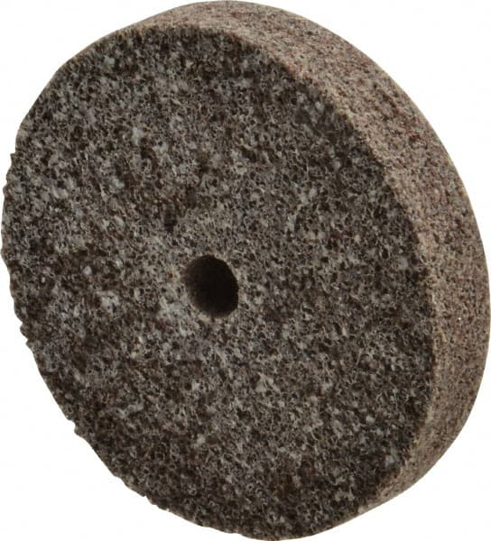 3M - 3" Diam, 1/2" Face Width, 3/8" Center Hole, Coarse Grade, Aluminum Oxide Deburring Wheel - Unitized, Hard Density 7 Grade, 15,100 RPM - Makers Industrial Supply