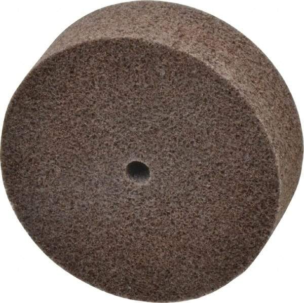 3M - 3" Diam, 1" Face Width, 1/4" Center Hole, Medium Grade, Aluminum Oxide Deburring Wheel - Unitized, Hard Density 7 Grade, 15,100 RPM - Makers Industrial Supply