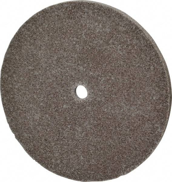 3M - 6" Diam, 1/4" Face Width, 1/2" Center Hole, Fine Grade, Aluminum Oxide Deburring Wheel - Unitized, Medium Density 5 Grade, 7,500 RPM - Makers Industrial Supply