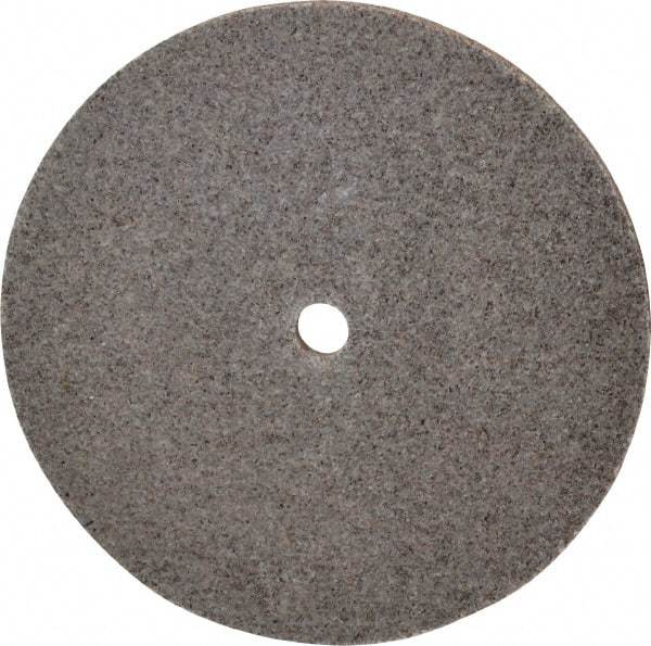 3M - 6" Diam, 1/4" Face Width, 1/2" Center Hole, Coarse Grade, Aluminum Oxide Deburring Wheel - Unitized, Hard Density 7 Grade, 7,500 RPM - Makers Industrial Supply