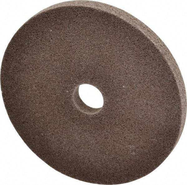 3M - 6" Diam, 1/2" Face Width, 1" Center Hole, Medium Grade, Aluminum Oxide Deburring Wheel - Unitized, Hard Density 7 Grade, 7,500 RPM - Makers Industrial Supply