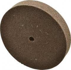 3M - 6" Diam, 1" Face Width, 1/2" Center Hole, Medium Grade, Aluminum Oxide Deburring Wheel - Unitized, Hard Density 7 Grade, 7,500 RPM - Makers Industrial Supply