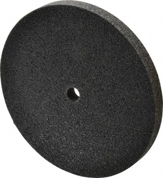 3M - 6" Diam, 1/2" Face Width, 1/2" Center Hole, Fine Grade, Silicon Carbide Deburring Wheel - Unitized, Soft Density 3 Grade, 6,000 RPM - Makers Industrial Supply