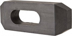 Value Collection - 5/8" Stud, Heat Treated Steel, Plain Strap Clamp - 1.772" Travel, 4" OAL x 1-1/2" Wide x 3/4" High, Black Oxide, Tapered Nose - Makers Industrial Supply