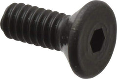 Value Collection - #2-56 UNC Hex Socket Drive, 82° Flat Screw - Alloy Steel, Black Oxide Finish, Fully Threaded, 1/4" OAL - Makers Industrial Supply