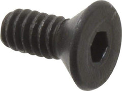 Value Collection - #3-48 UNC Hex Socket Drive, 82° Flat Screw - Alloy Steel, Black Oxide Finish, Fully Threaded, 1/4" OAL - Makers Industrial Supply