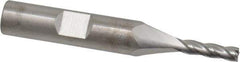 RobbJack - 5/32", 9/16" LOC, 3/8" Shank Diam, 2-1/2" OAL, 4 Flute, Solid Carbide Square End Mill - Single End, Uncoated, Spiral Flute, 30° Helix, Centercutting, Right Hand Cut, Right Hand Flute, Series T12-405 - Makers Industrial Supply