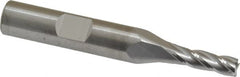 RobbJack - 13/64", 5/8" LOC, 3/8" Shank Diam, 2-1/2" OAL, 4 Flute, Solid Carbide Square End Mill - Single End, Uncoated, Spiral Flute, 30° Helix, Centercutting, Right Hand Cut, Right Hand Flute, Series T12-405 - Makers Industrial Supply