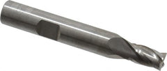 RobbJack - 9/32", 7/16" LOC, 3/8" Shank Diam, 2-1/2" OAL, 4 Flute, Solid Carbide Square End Mill - Single End, Uncoated, Spiral Flute, 30° Helix, Centercutting, Right Hand Cut, Right Hand Flute, Series T12-403 - Makers Industrial Supply