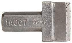 Norton - 1A-C, 7/16" Shank Diam Multi-Point Diamond Dresser - 3/4" Long x 5/16" Thick Head - Makers Industrial Supply