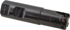 Kennametal - 1" Cut Diam, 0.357" Max Depth of Cut, 1" Shank Diam, 101.6mm OAL, Indexable Square Shoulder End Mill - AD.T 1035 Inserts, Weldon Shank, 0° Lead Angle, Through Coolant - Makers Industrial Supply