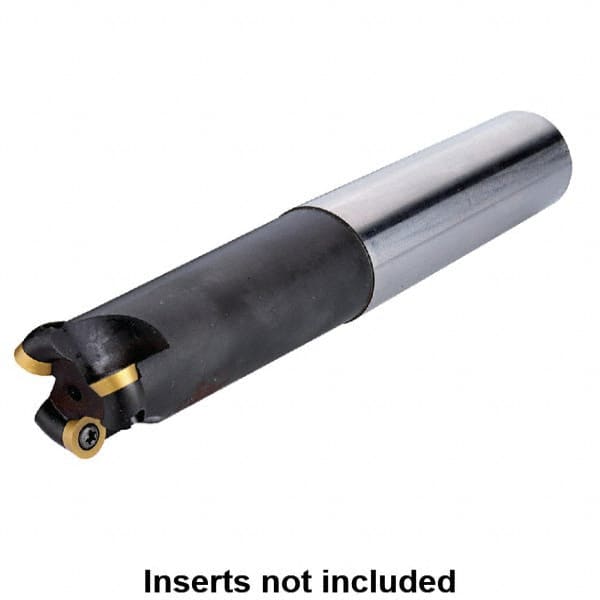 Kennametal - 0.197" Cutting Diam, 3/4" Shank Diam, 3/4" Max Depth of Cut, Straight Shank Indexable Copy End Mill - 2 Inserts, RDHX 10 Insert, KDM Toolholder, Through Coolant - Makers Industrial Supply