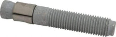 Made in USA - 1" Diam, 1" Drill, 6" OAL, 1-1/8" Min Embedment Wedge Expansion Concrete Anchor - Grade 5 Steel, Galvanized Finish, Hex Nut Head, Hex Drive, 3-1/8" Thread Length - Makers Industrial Supply