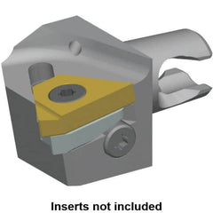 Kennametal - Insert Style LT 16ER, 20mm Head Length, Right Hand Cut, External Modular Threading Cutting Unit Head - System Size KM16, 10mm Center to Cutting Edge, Series LT Threading - Makers Industrial Supply