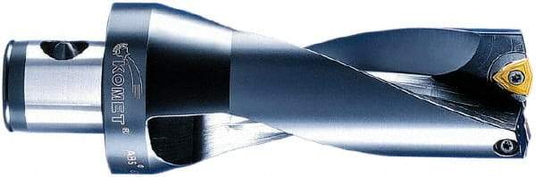 Komet - 6-1/2" Max Drill Depth, 2xD, 3-1/4" Diam, Indexable Insert Drill - 2 Inserts, ABS 80 Modular Connection Shank - Makers Industrial Supply