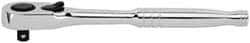 Stanley - 1/4" Drive Pear Head Ratchet - Chrome Finish, 8" OAL - Makers Industrial Supply