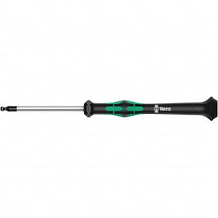 Wera - 2.5mm Hex Ball End Driver - 2-3/8" Bade Length, Multi Handle, 305mm OAL - Makers Industrial Supply