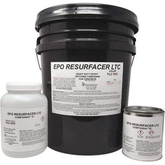 Made in USA - 50 Lb Concrete Repair/Resurfacing - Tile Red, 25 Sq Ft Coverage, Epoxy Resin - Makers Industrial Supply